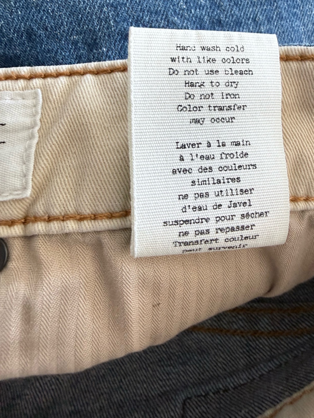 rag & bone Fit 2 Slim Jeans Size 29 Linen Blend Denim Pants Made in USA Rinse - Picture 10 of 14